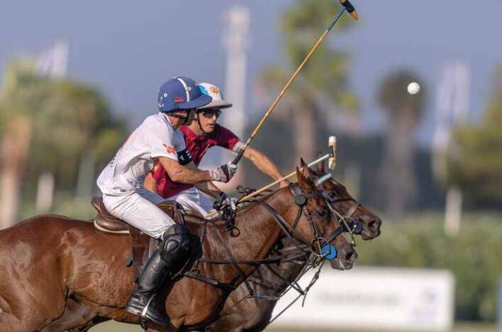 Polospiel er in Aktion während der Polosaison 2026 in Sotogrande